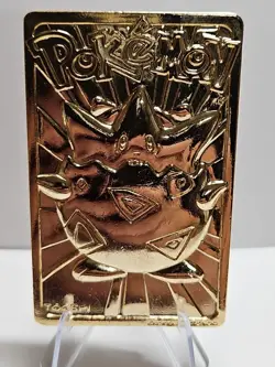 Pokemon 1999 Burger King 23K Gold Plated Togepi Card w/ COA & Case - Image 1