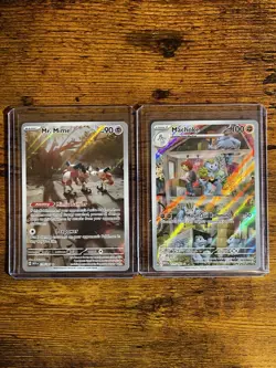 Machoke 177/165 & Mr. Mime 179/165 LP – SV 151 IR Pokemon Card Lot - Image 1