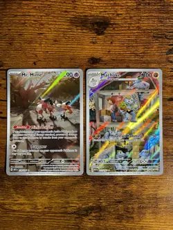 Machoke 177/165 & Mr. Mime 179/165 LP – SV 151 IR Pokemon Card Lot - Image 2