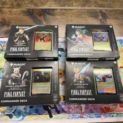 MTG Final Fantasy Commander Deck Set of 4 Magic The Gathering - New Sealed - Image 1