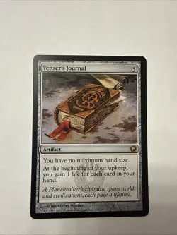 Venser's Journal Scars of Mirrodin Regular Lightly Played MTG - Image 1