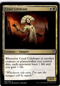 MTG Cruel Celebrant War of the Spark Uncommon #188 - Image 1