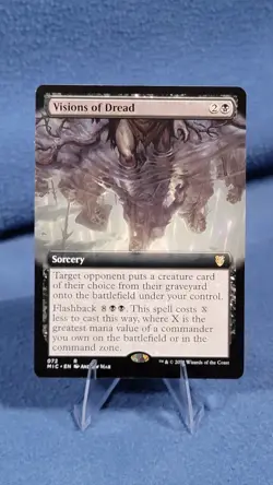 Visions of Dread (072) Extended Art Midnight Hunt Commander NM/M MTG Magic - Image 1