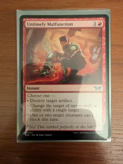 2x Untimely Malfunction Duskmourn NM MTG - Image 1