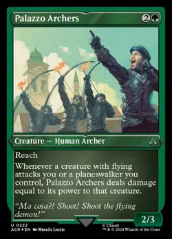 Palazzo Archers - ETCHED FOIL - Assassin's Creed - UC NM MTG - Image 1