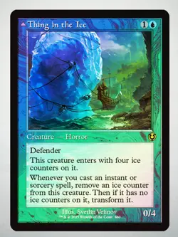 MTG Thing in the Ice/Awoken Horror (Retro Frame FOIL) NM - Innistrad Remastered - Image 1