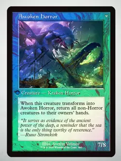 MTG Thing in the Ice/Awoken Horror (Retro Frame FOIL) NM - Innistrad Remastered - Image 2