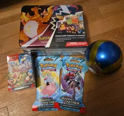 Sealed Pokemon Cards Lot Includes Journey Together 15 Packs In Total - Image 1