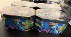 Pokemon TCG Mega Charizard 2X & 2Y EX Tins Sealed Lot Of 4 - Image 3