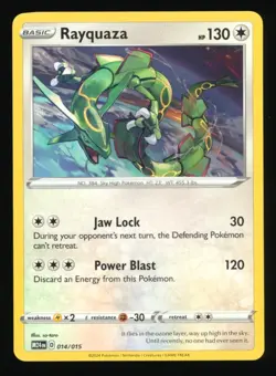 2025 POKEMON M24 EN MCDONALD’S RAYQUAZA DRAGON DISCOVERY #014 - Image 1