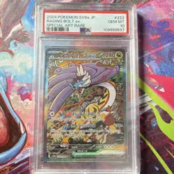 Pokemon Raging Bolt ex Sv8a 222/187 Special Art Rare Holo PSA 10 - Image 1