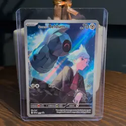 Pokemon Steven's Beldum SVP 207 Scarlet & Violet Promo Holo Basic HP70 Ram 30 - Image 1