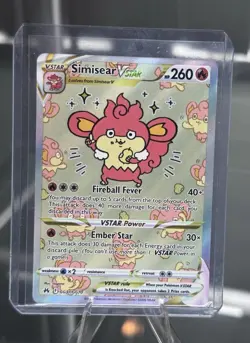 Pokemon Simisear VSTAR Ultra Rare Holo GG37/GG70 Crown Zenith Galarian Gallery - Image 1