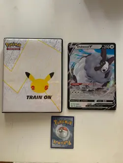 DUBWOOL V PROMO + CELEBRATIONS JUMBO / OVERSIZE BINDER - POKEMON TCG NEW - Image 1