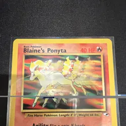 Pokemon Blaine's Ponyta 63/132 Gym Challenge Basic 40 HP Regular English - Image 3
