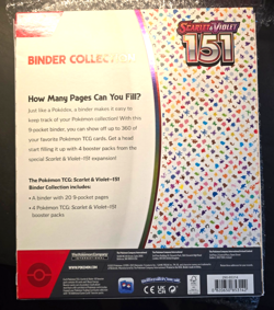 Pokemon TCG 151 Binder Collection Scarlet Violet Factory Sealed 5 x packs 820650853142 - Image 2