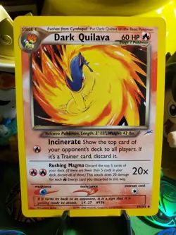 Pokemon TCG Vintage 2000 Dark Quilava 39/105 NM/M Neo Destiny Non Holo Rare - Image 1
