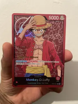 ST01-001 Super Pre Release Monkey D. Luffy One Piece TCG English NM - Image 1