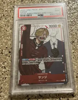 ONE PIECE PSA 9 MINT SANJI 25TH ANNIVERSARY COLLECTION JAPANESE 2022 - Image 2