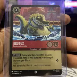 #125 Brutus - Fearsome Crocodile - COLD FOIL 2025 Disney Lorcana Reign of Jafar - Image 1
