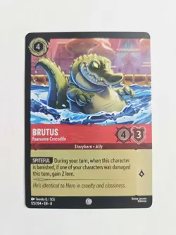 Disney Lorcana TCG - Reign of Jafar - Brutus - Fearsome Crocodile - 125/204 FOIL - Image 1