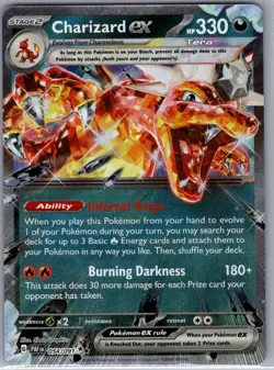 Charizard ex - 054/091 SV: Paldean Fates - Pokemon Card - NM - Image 1