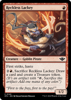 Reckless Lackey #140 | NM FOIL | Outlaws of Thunder Junction OTJ | Magic MTG - Image 1