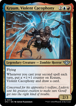 Kraum, Violent Cacophony 214 | NM Near Mint ◆FOIL◆ | OTJ Magic MTG - Image 1