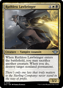 Ruthless Lawbringer #229 | NM | Outlaws of Thunder Junction OTJ | Magic MTG - Image 1