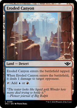 Eroded Canyon #256 | NM FOIL | Outlaws of Thunder Junction OTJ | Magic MTG - Image 1