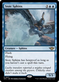 Stoic Sphinx 71 | Near Mint | OTJ Outlaws of Thunder Junction Magic MTG - Image 1