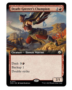 Death-Greeter's Champion (Extended Art) Commander: March of the Machine MTG - Image 1