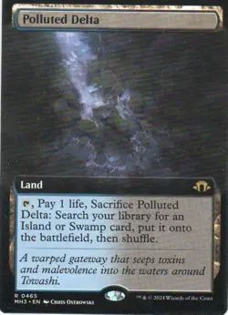 MTG: Modern Horizons 3: Extended Art Polluted Delta: Lightly Played Condition - Image 1