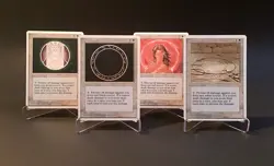 MTG Circle of Protection Lot (4): White, Red, Black, Green 4th Edition 1995 - Image 1