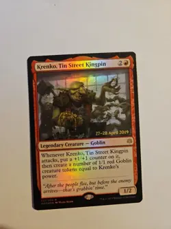 Krenko, Tin Street Kingpin War of the Spark Foil Prerelease - Image 1
