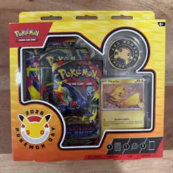 Pokemon Day 30th Anniversary Sealed Pikachu Promo with 3 Packs & Pokemon Coin - Image 1