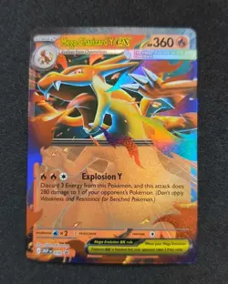 Pokemon TCG Mega Charizard Y EX 030 Black Star Promo Ascended Heroes NM - Image 1