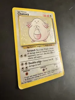 Pokemon TCG Wizards Chansey Base Set Holo Rare 3/102 1999 Trading Card - Image 3