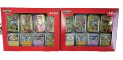 Pokemon 151 - 4 Mini Tins + 4 Promo Cards [LOT OF 2] [SHIPS FAST] - Image 1
