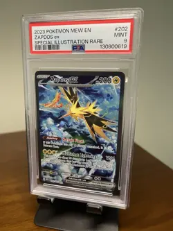 2023 POKEMON MEW EN-151 SPECIAL ILLUSTRATION RARE #202 ZAPDOS EX PSA 9 - Image 1