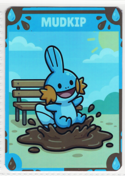 Pokemon Fanart - * MUDKIP * - HOLO FOIL Card by SPACED_OUT - Image 1