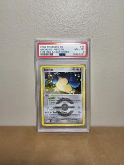 Pokemon TCG Snorlax Reverse Holo Fire Red & Leaf Green 15/112 PSA 8 - Image 1