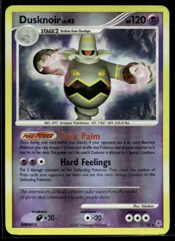 2014 Pokemon XY Flashfire 40 Dusknoir Reverse Foil LP - Image 1