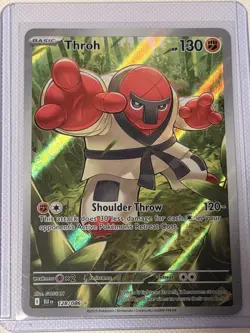 Throh 128/086 Black Bolt Holo Full Art Illustration Rare Pokemon NM-MT - Image 1