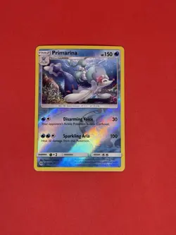 Pokemon TCG Primarina Sun & Moon 41/149 Reverse Holo Rare - Image 1