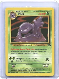 Pokemon TCG 1999 Muk Fossil 28/62 Vintage - LP/NM - Image 1