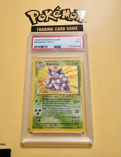 PSA 9 Mint Pokemon Nidoking 11/102 Base Set Holo Rare 1999 English - Image 2