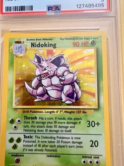 PSA 9 Mint Pokemon Nidoking 11/102 Base Set Holo Rare 1999 English - Image 4