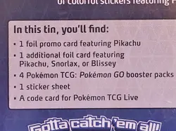 Pokemon Go Special Tin Set Of 3x New & Sealed Pikachu, Blissey, Snorlax. - Image 3