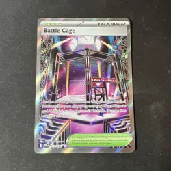 Pokemon TCG Battle Cage 116/094 Ultra Rare Trainer Stadium Holo Full Art English - Image 1